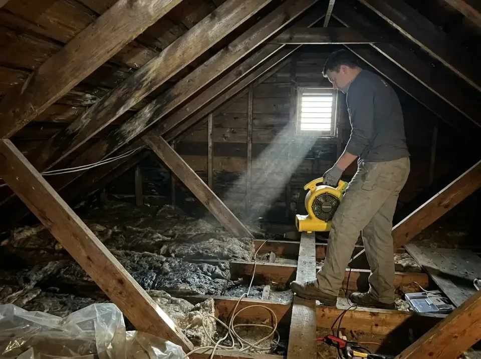attic-water-damage-drying-proc-007 — frequently asked questions, Emergency Water Extraction & 24/7 Flood Response in Louisbu…